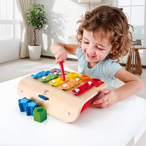 Hape Giochi musicali Xilofono Forme Geometriche xilofono legno multifunzione