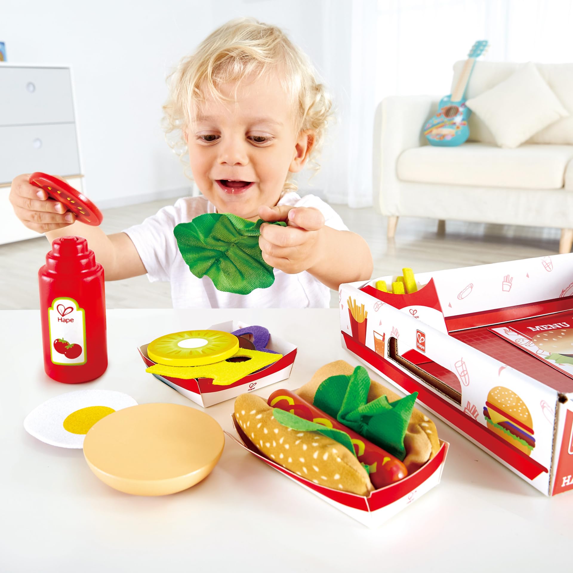 Hape Cucina e accessori Fast Food gioco cucina set hamburger