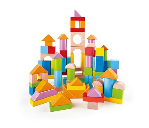 Hape Montare e costruire Fantastici Blocchi 101 pezzi in faggio