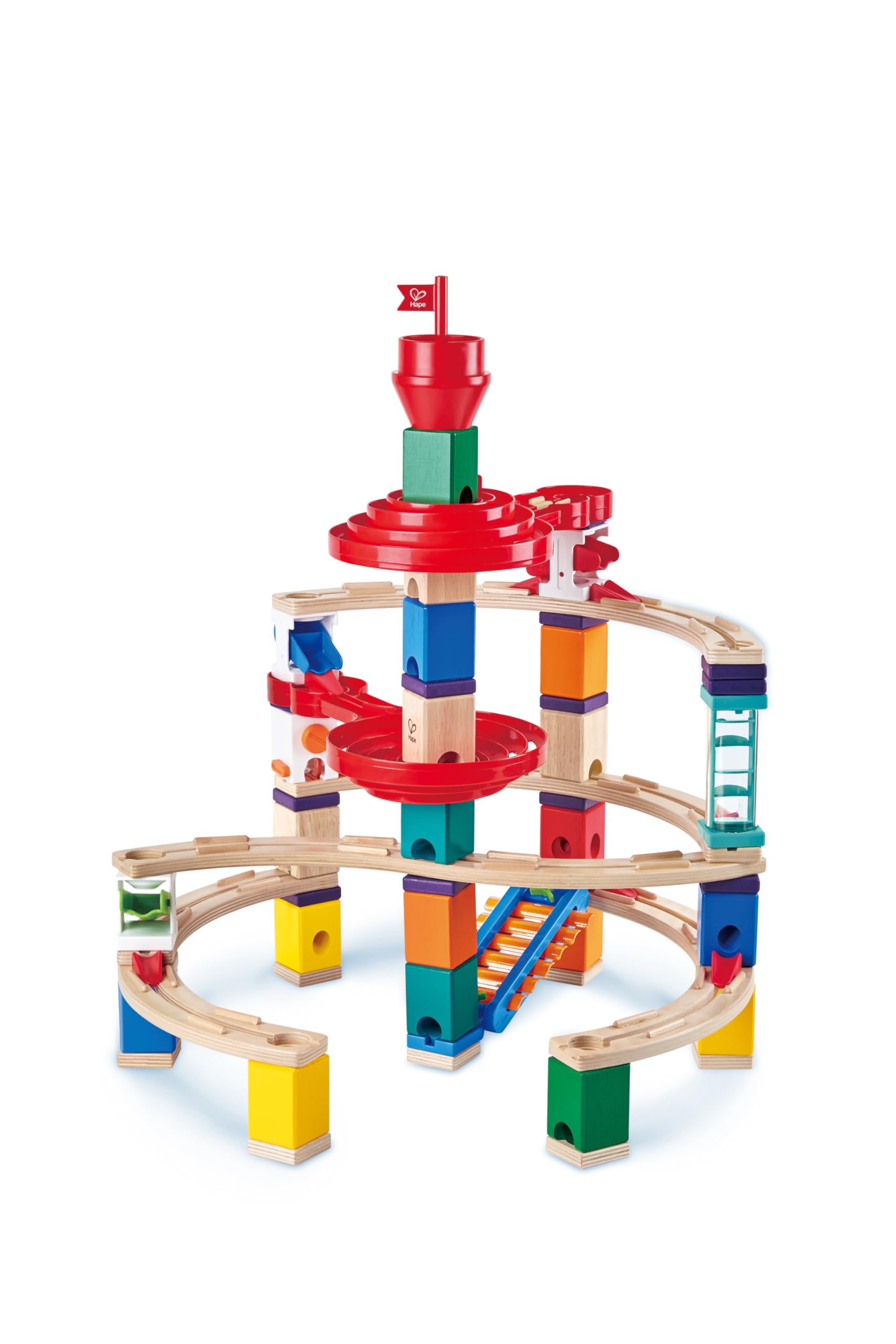 Hape Quadrilla Super Spirali pista per biglie 129 pezzi con xilofono