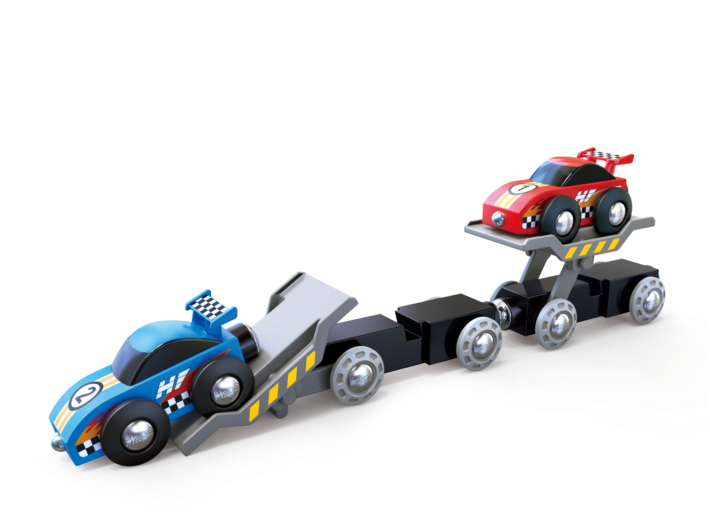 Hape Giochi Transporter di auto da corsa trenino 6 pezzi