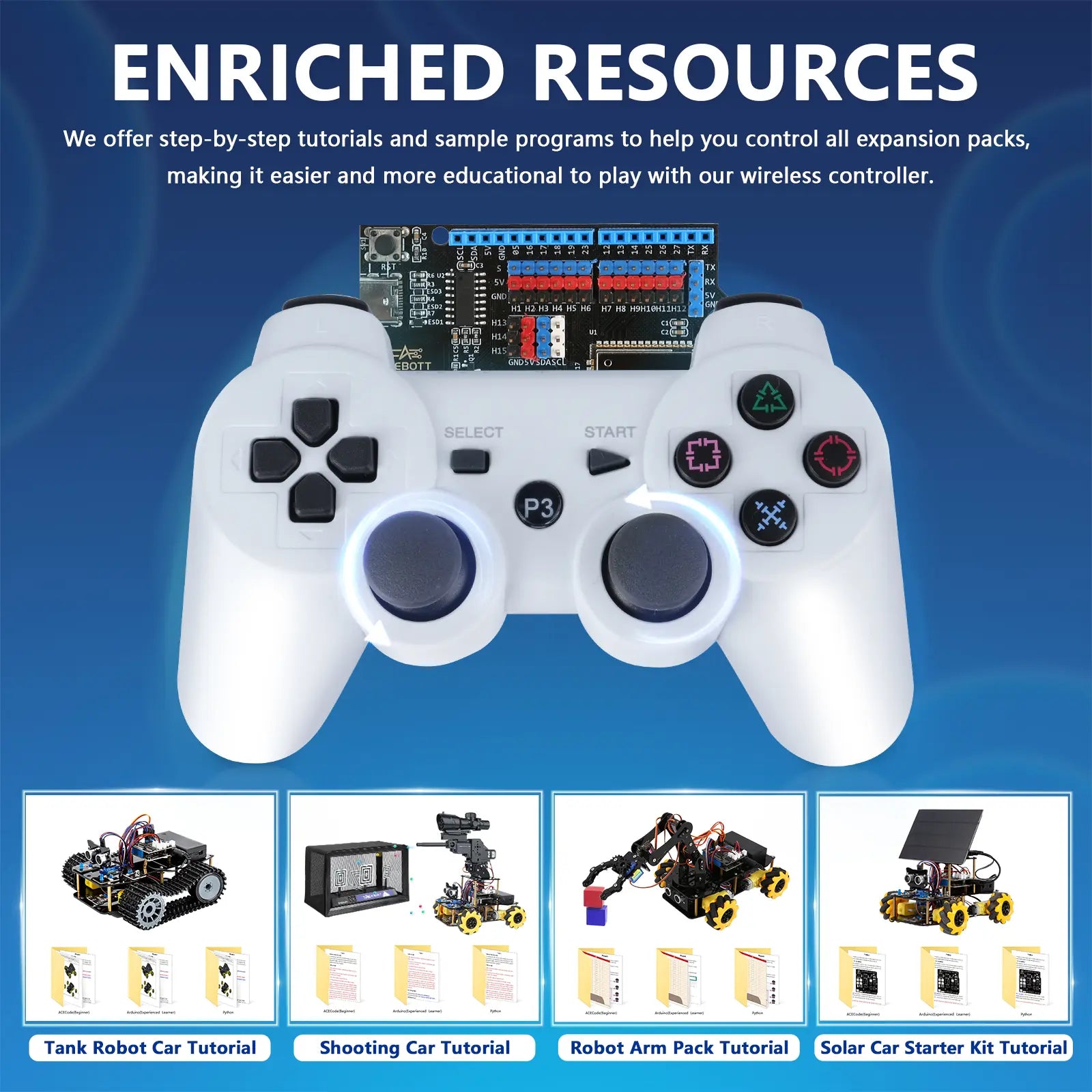 ACEBOTT Expansion Pack Series QD010 Wireless Controller controller Bluetooth