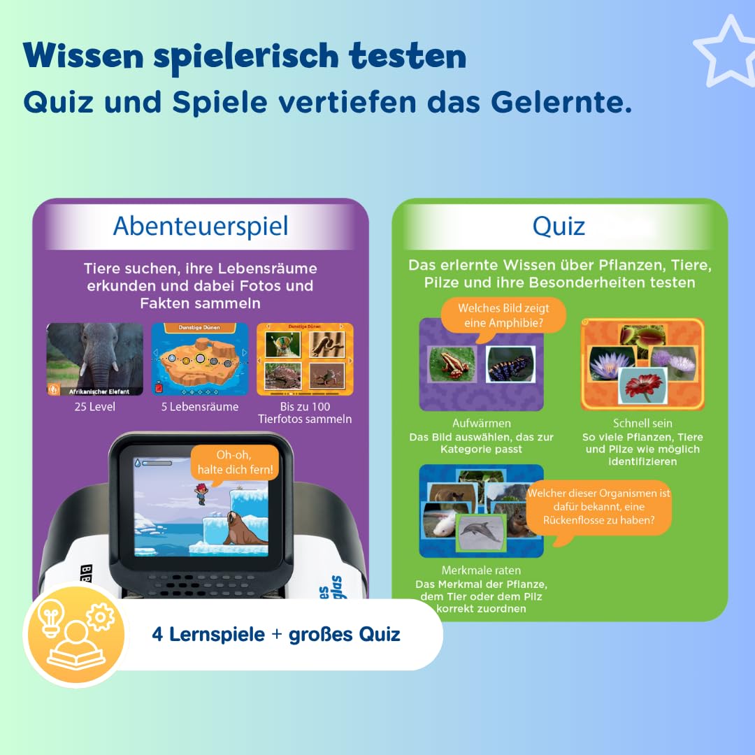 VTech Giocattoli 6 anni e + binocolo video interattivo con schermo