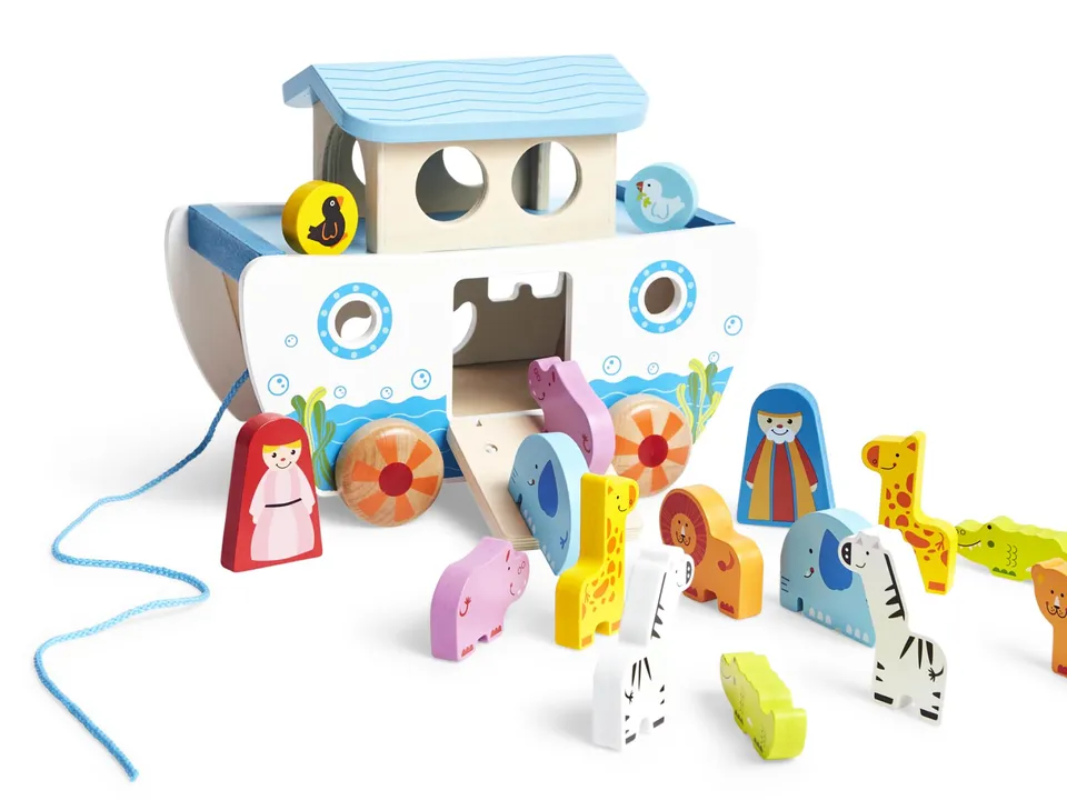 Hape Giocattoli educativi Arca di Noè gioco in legno forme