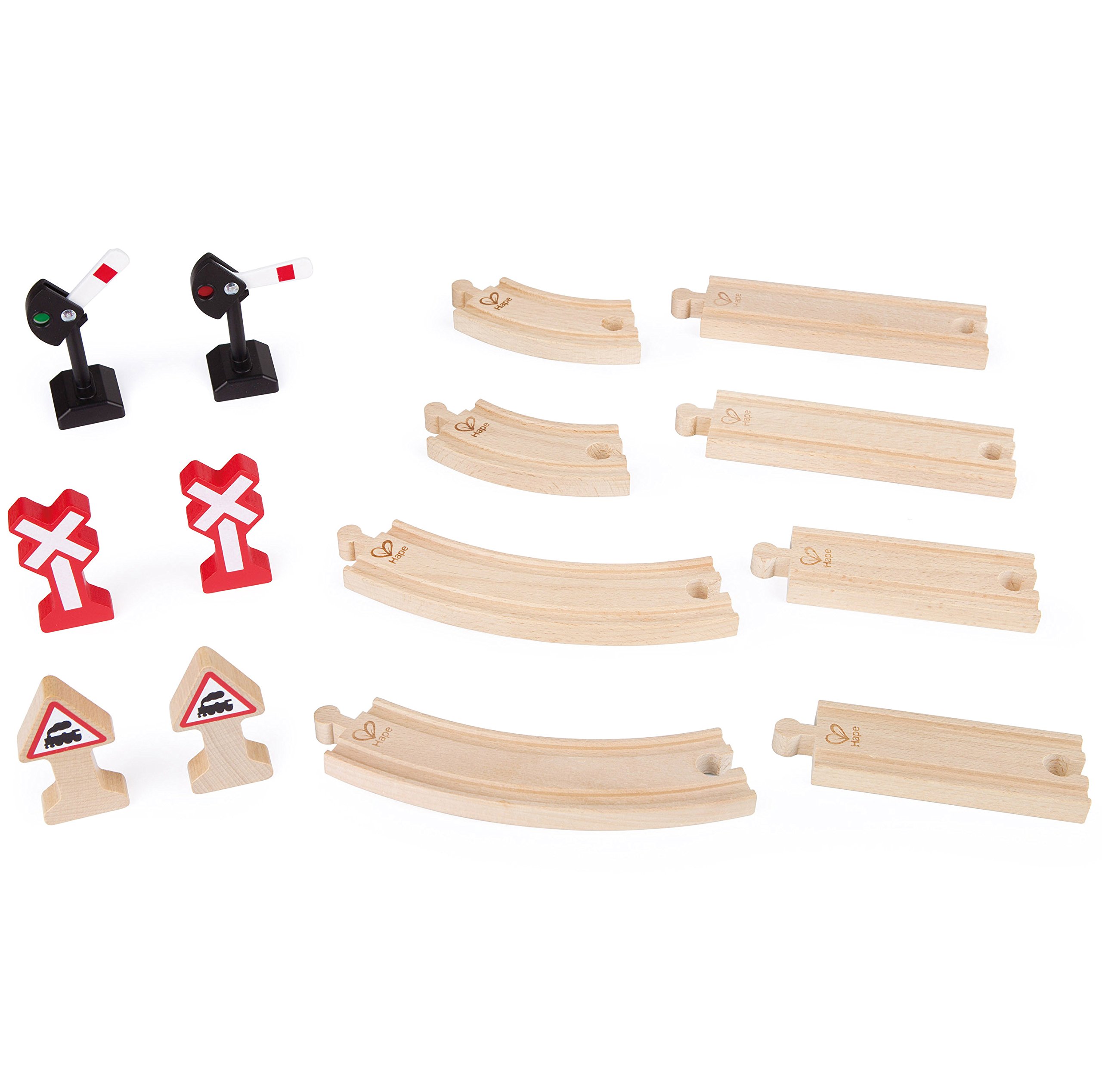 Hape Treno E3724 set di binari e segnali meccanici