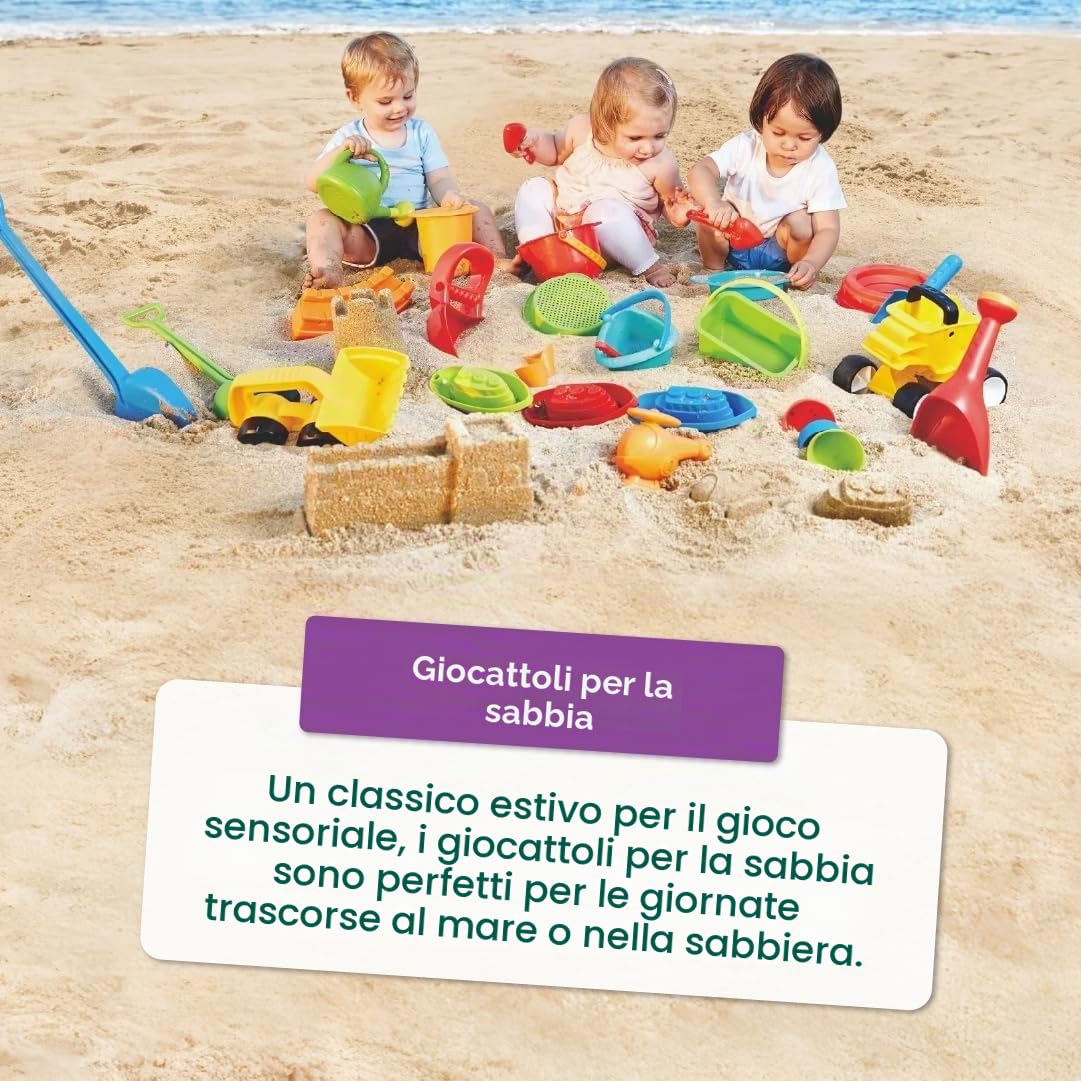 Hape Giochi da spiaggia Set per Spiaggia 5 in 1 multicolore