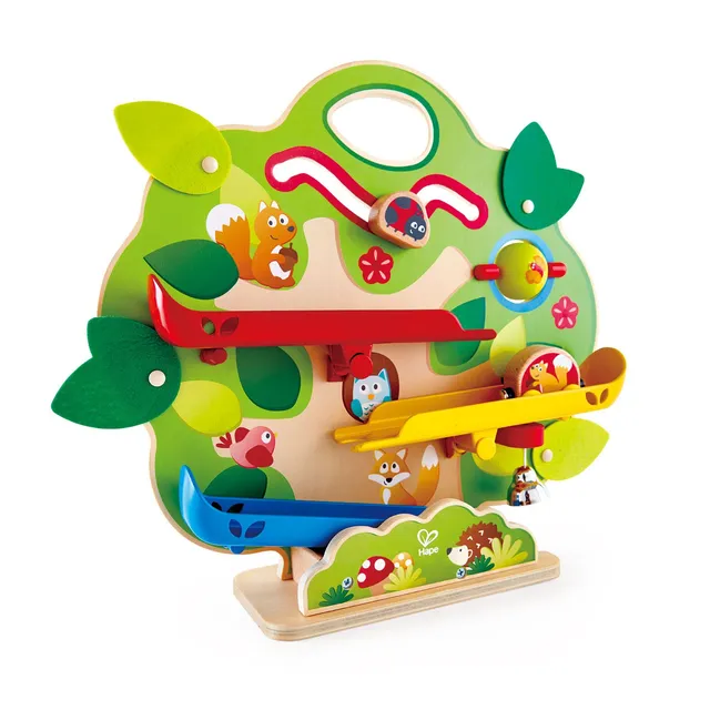 Hape Treno Circuito Treno Scoiattoli Portatile in legno