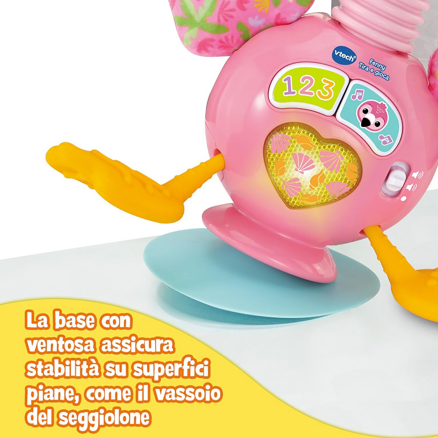 VTech Giocattoli 0-12 mesi Fenny Tira e Gioca fenicottero 3-24 mesi sensoriale