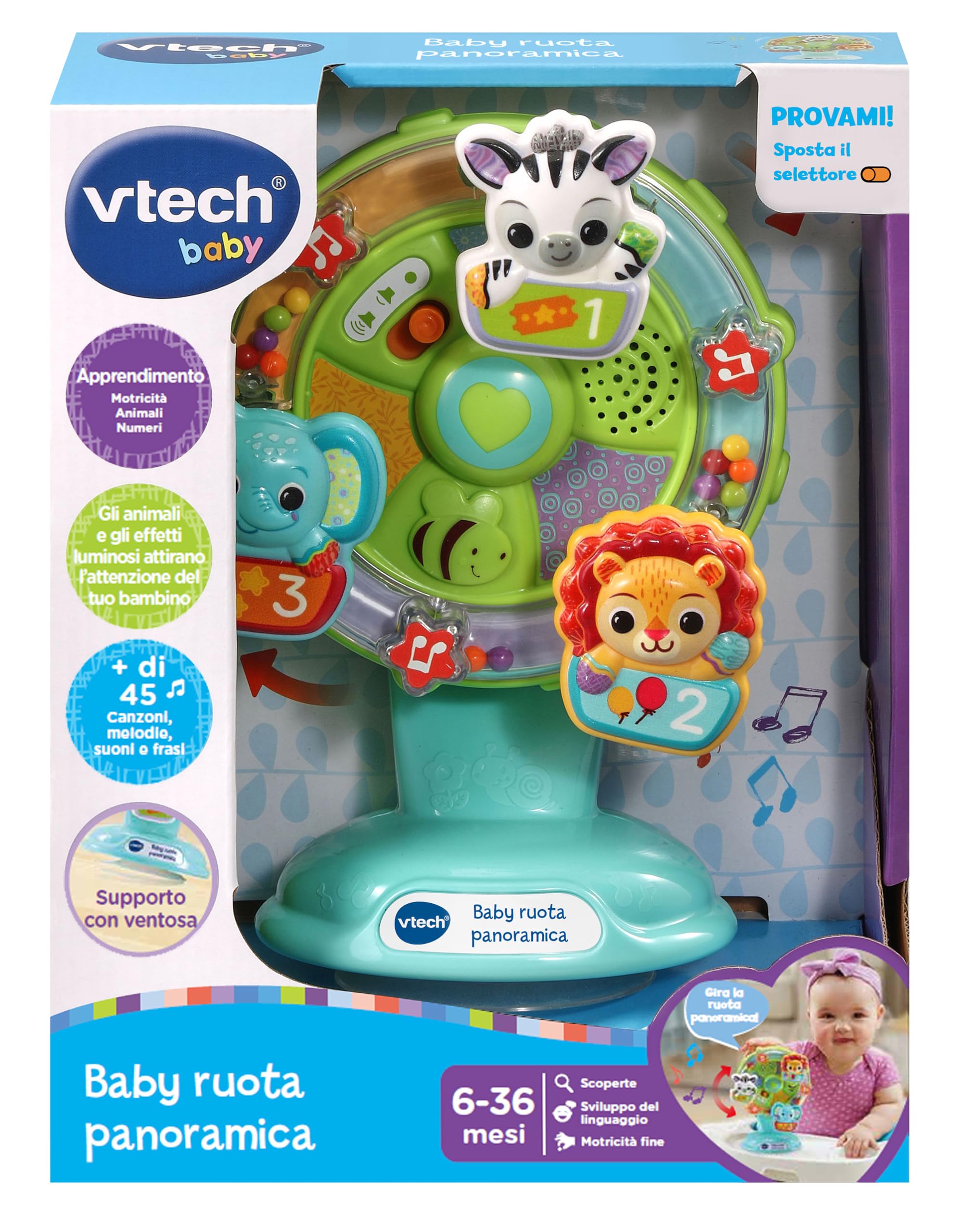 VTech Baby Ruota Panoramica gioco interattivo 6-36 mesi