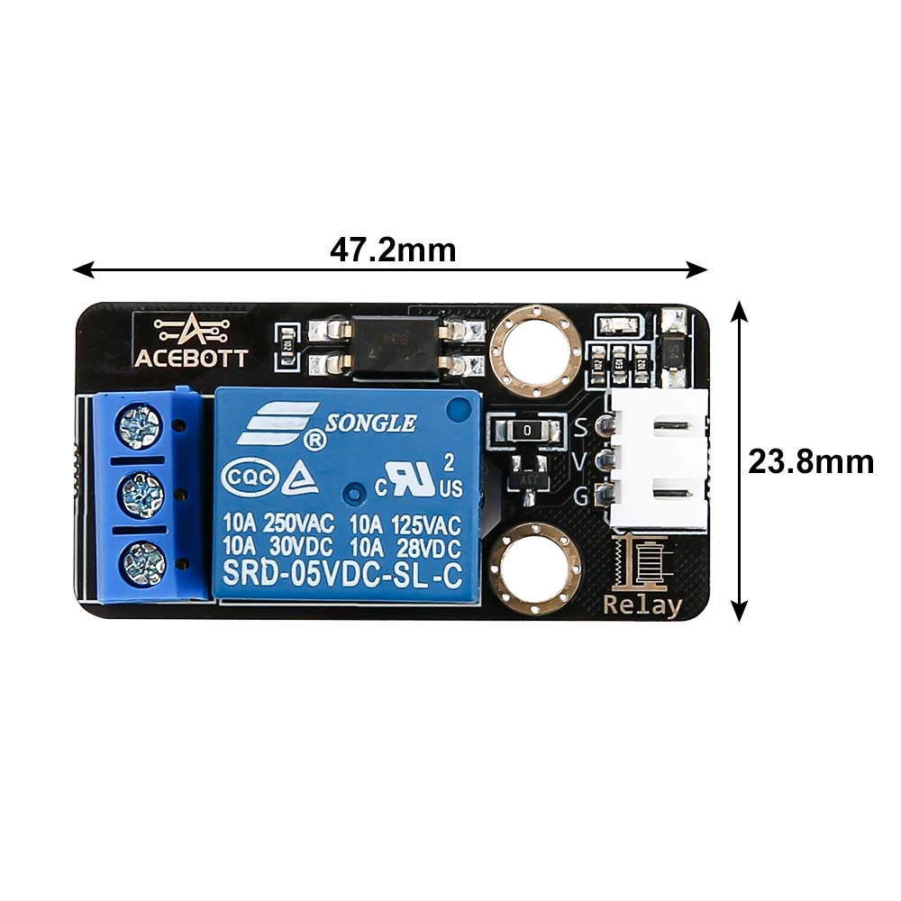 ACEBOTT Electronic Modules QB076 modulo relè 5 V 10 A