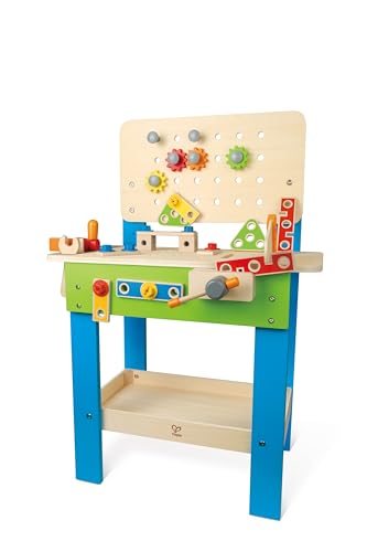 Hape Giochi di ruolo Banco da Lavoro banco da lavoro 35 pezzi regolabile