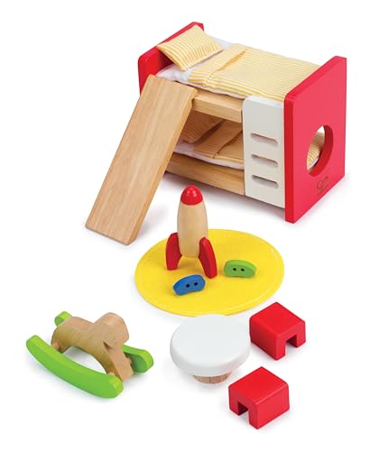 Hape Mobili Cameretta dei bambini per casa delle bambole moderna in legno
