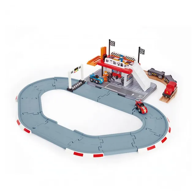 Hape Treno Race Track Station E3734 stazione di pista Green PE