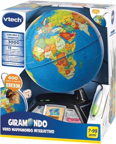 VTech Giocattoli 6 anni e + Giramondo Video Mappamondo interattivo