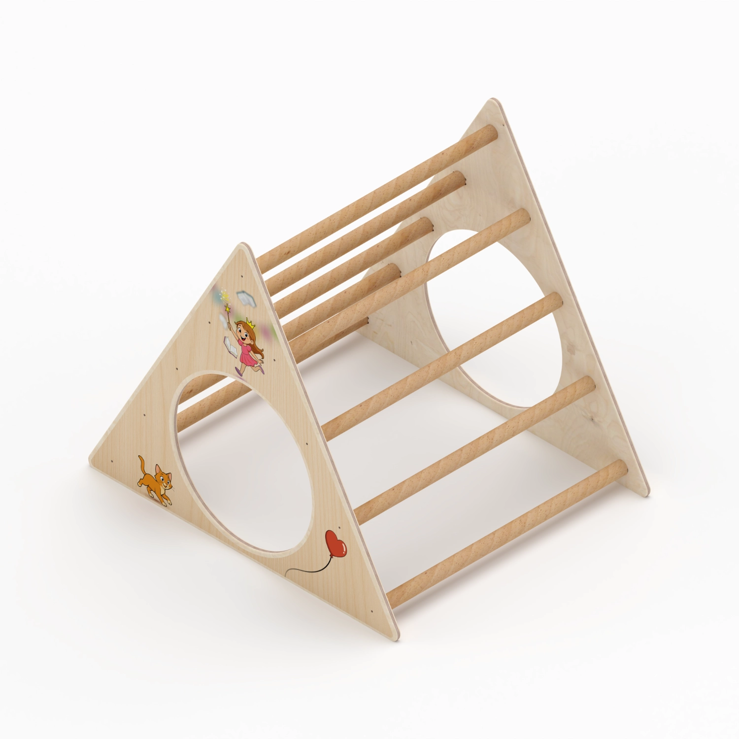 Il Pianeta delle idee Wood for Kids Montessori Triangolo di Pikler in betulla