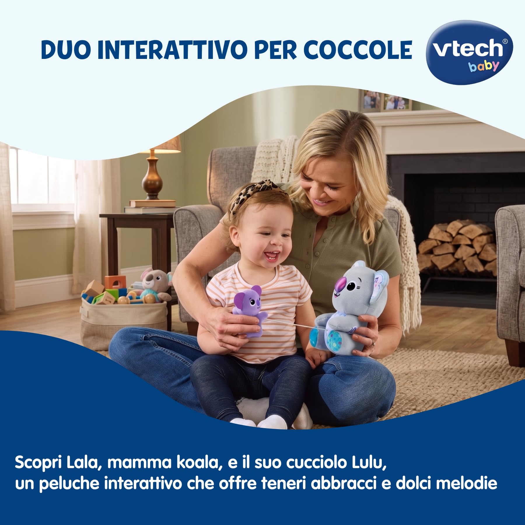 VTech Giocattoli 1-3 anni Lala e Lulu Teneri Abbracci peluche koala 9-36 mesi