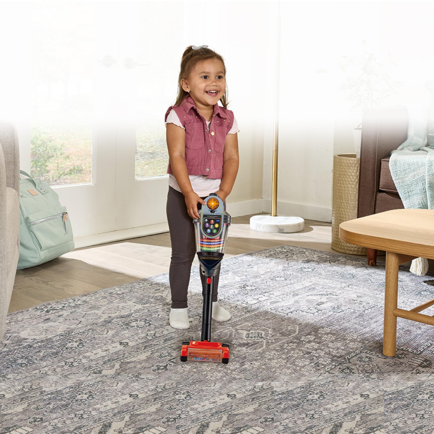 VTech Giocattoli 3-6 anni Aspirapolvere Interattivo Luci e Note 3 in 1