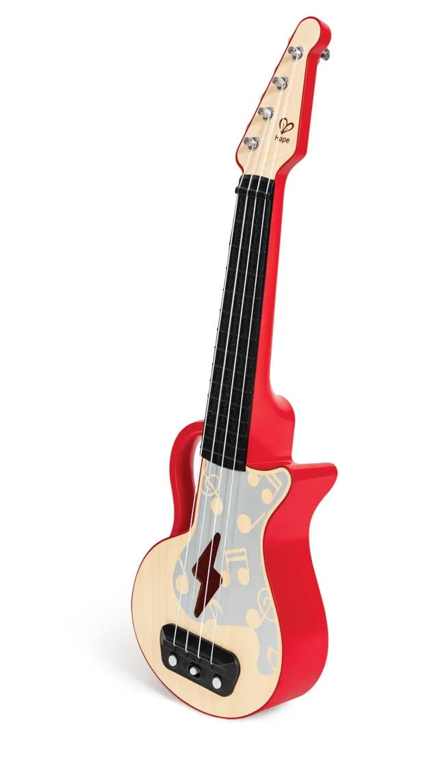 Hape Giochi musicali Ukulele Rosso ukulele rosso con luci