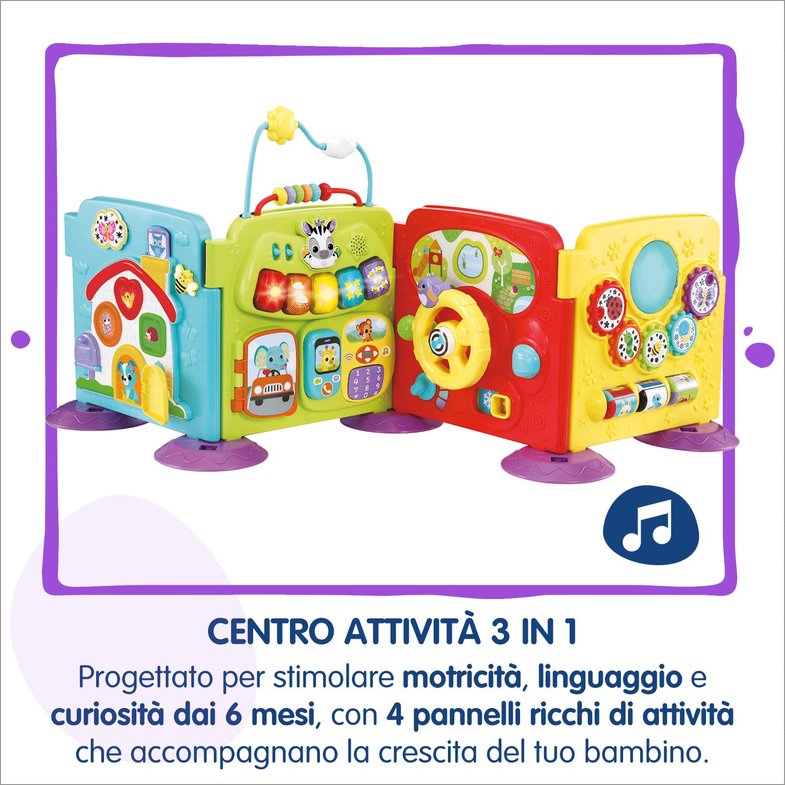 VTech Giocattoli 0-12 mesi Il Mio Primo Centro Attività 3 in 1 6-36 mesi