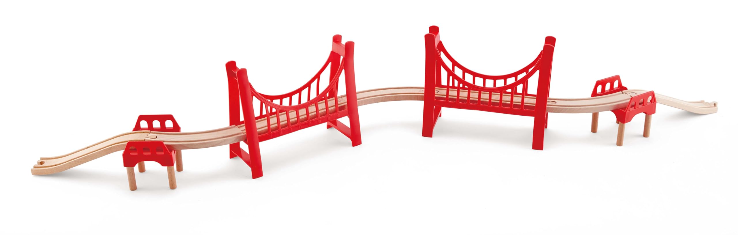 Hape Treno Doppio Ponte Sospeso ponte in legno
