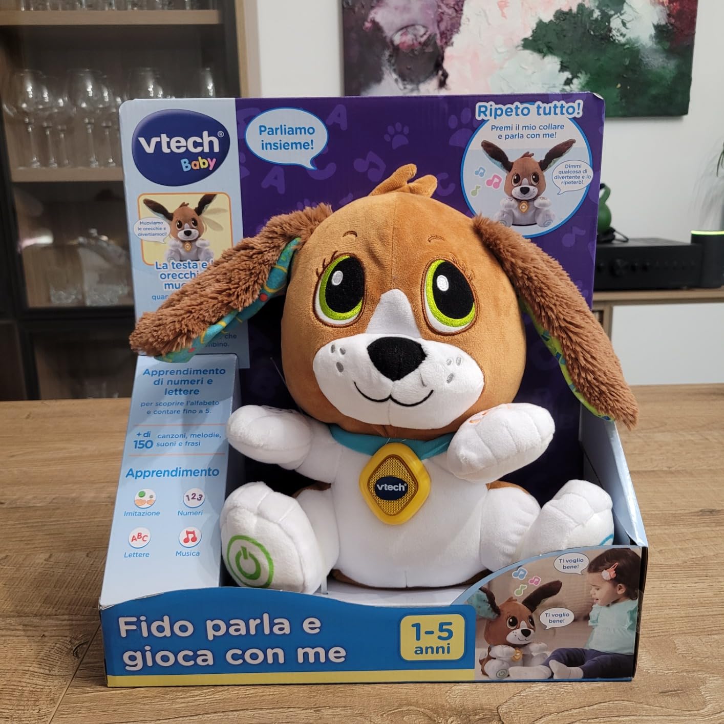 VTech Giocattoli 1-3 anni Fido, Parla e Gioca con Me peluche interattivo