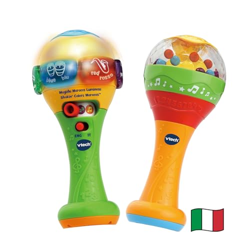 VTech Le Magiche Maracas Luminose sonaglio bilingue italiano inglese