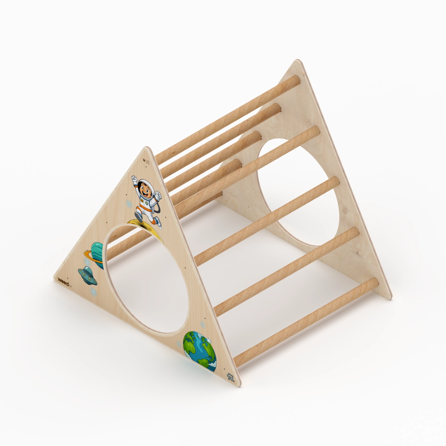 Il Pianeta delle idee Wood for Kids Montessori Triangolo di Pikler in betulla