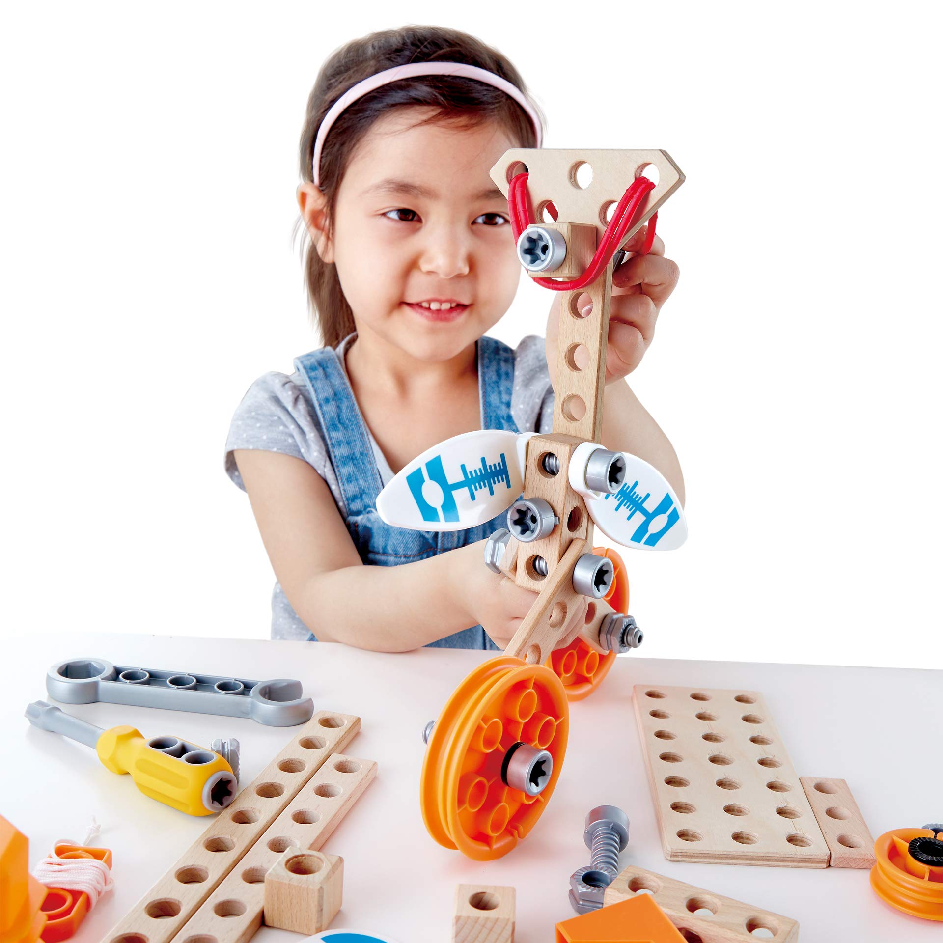 Hape Junior Inventor Kit Deluxe 57 pezzi kit esperimenti STEM