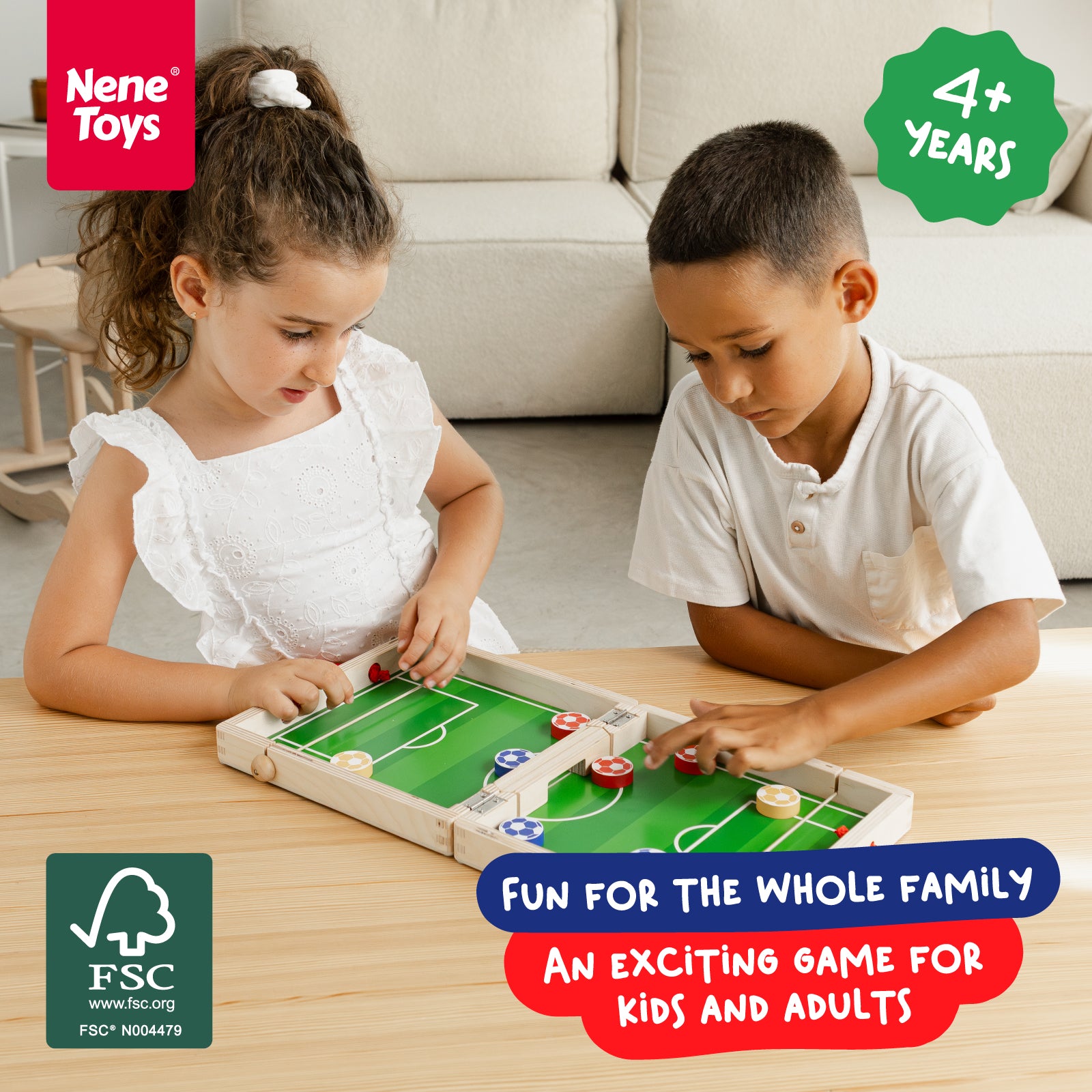 Nene Toys Family Games Sling Goal gioco di lancio in legno