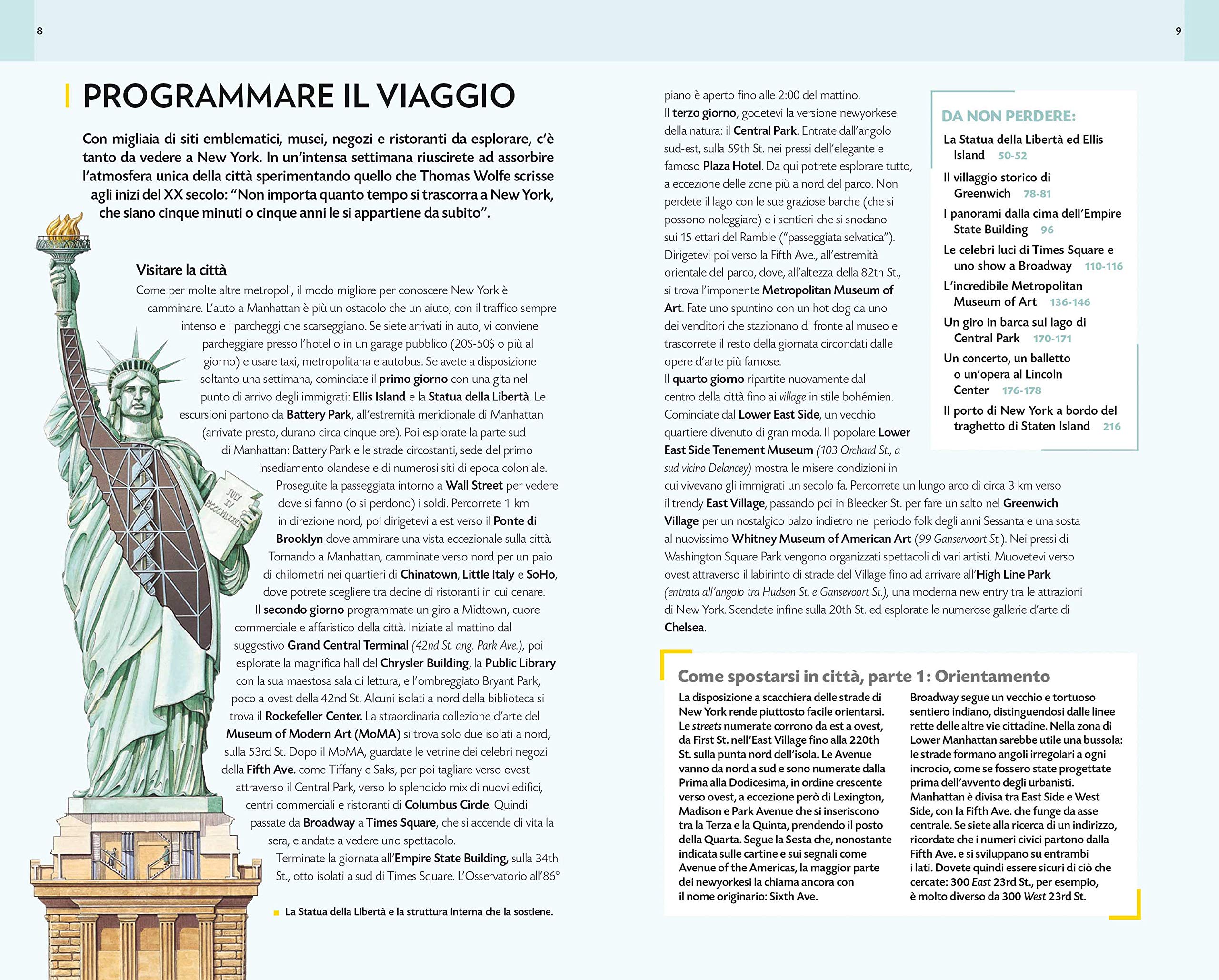 National Geographic Le Guide Traveler New York guida turistica con mappa