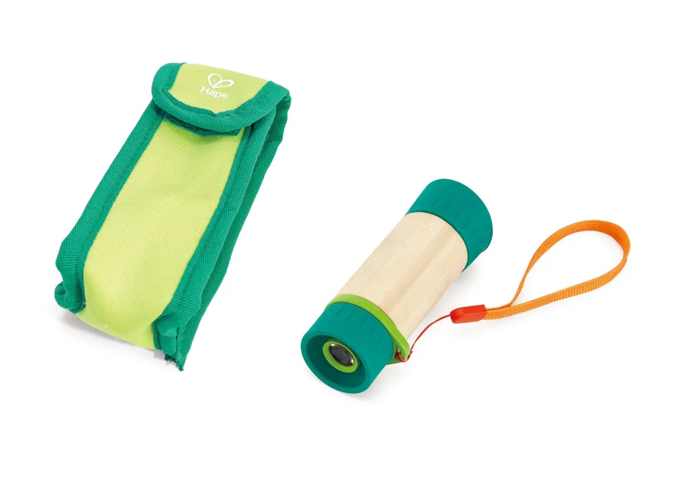 Hape Nature Fun telescopio regolabile 8x in bambù per bambini