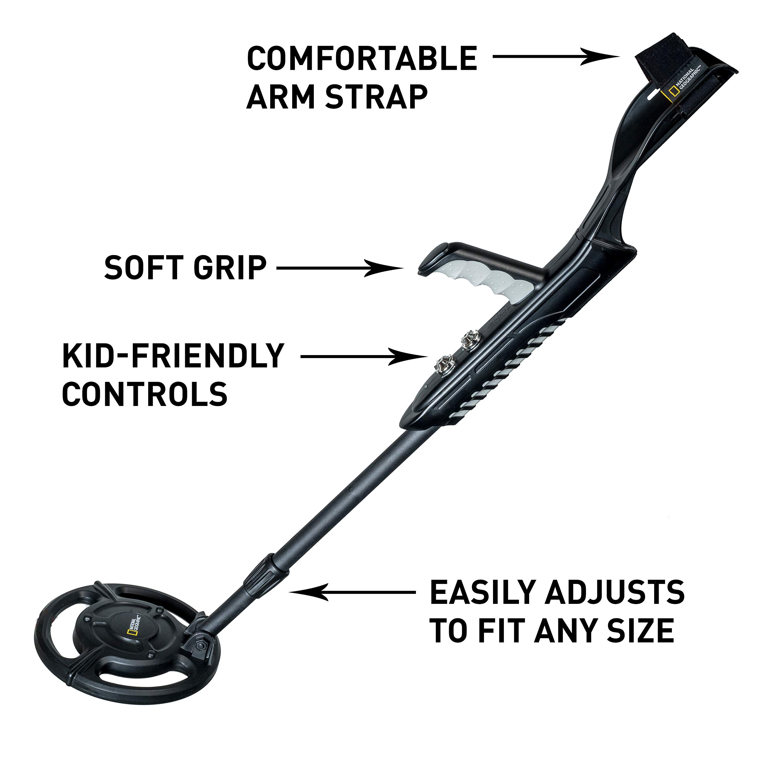 National Geographic Kit scientifici e di scoperta Metal Detector Junior metal detector bambini regolabile