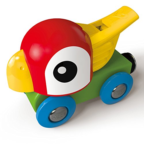 Hape Treno Locomotiva-Fischietto Pappagallo locomotiva in legno