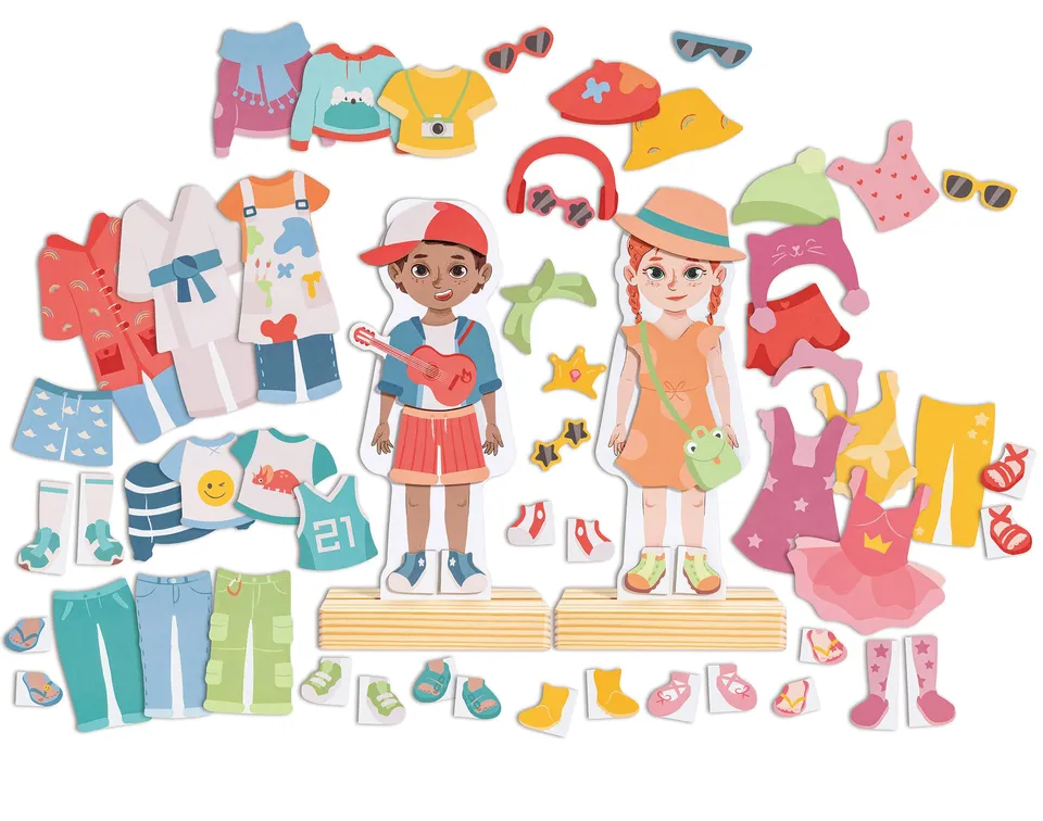 Hape Puzzle Magnetico da Vestire puzzle 62 pezzi moda
