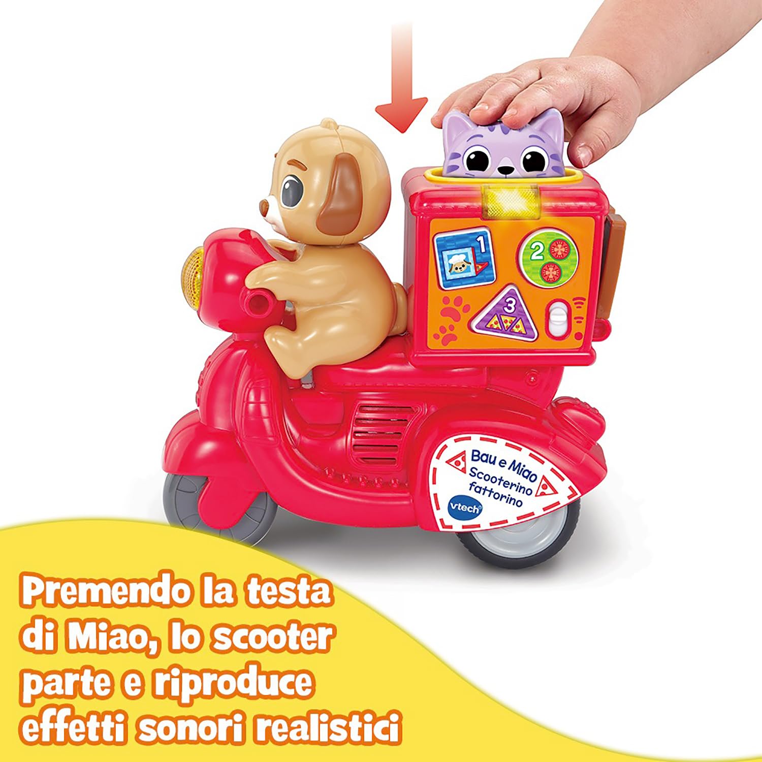 VTech Giocattoli 1-3 anni Bau e Miao Scooterino Fattorino scooter 12-36 mesi