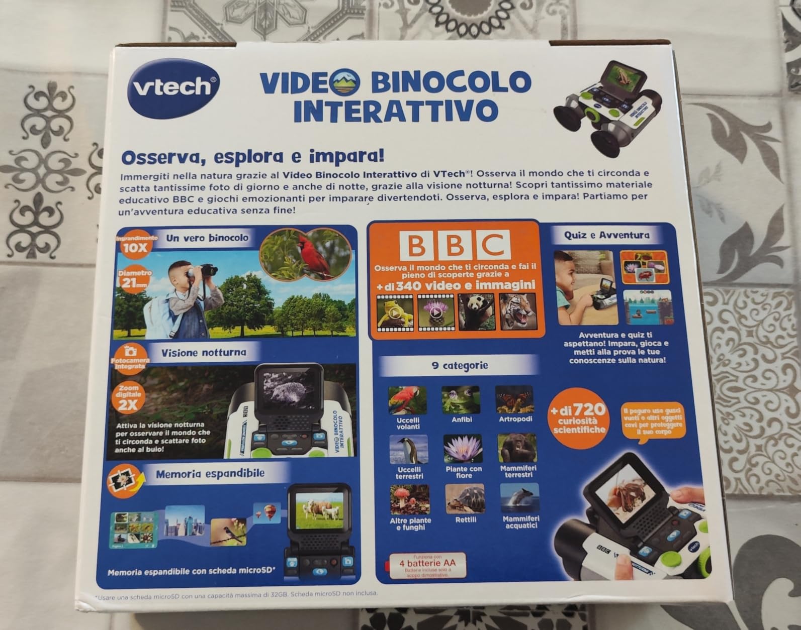 V-Tech Giocattoli 6 anni e + Video Binocolo interattivo 10x visione notturna