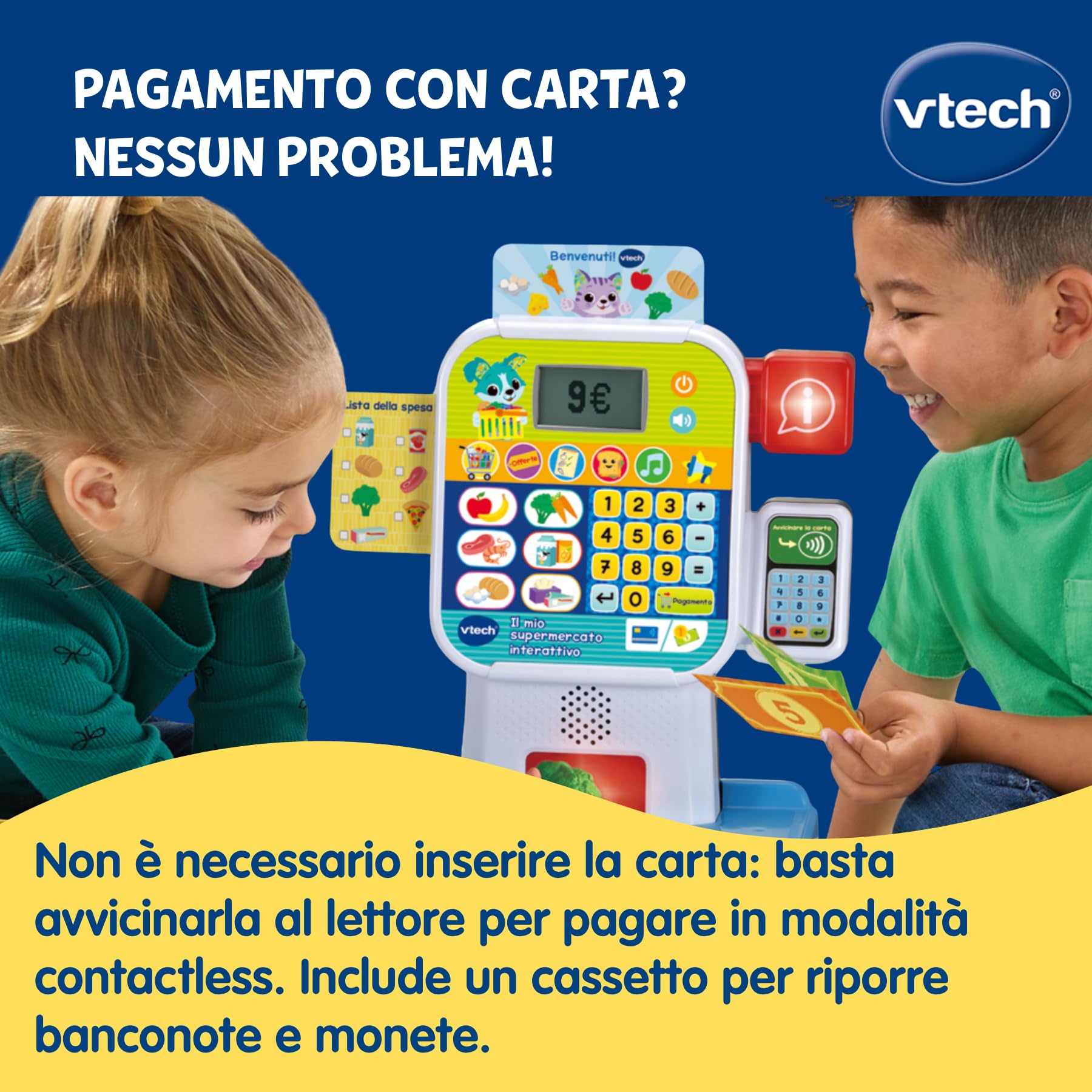 VTech Giocattoli 3-6 anni Il Mio Supermercato Interattivo cassa in italiano