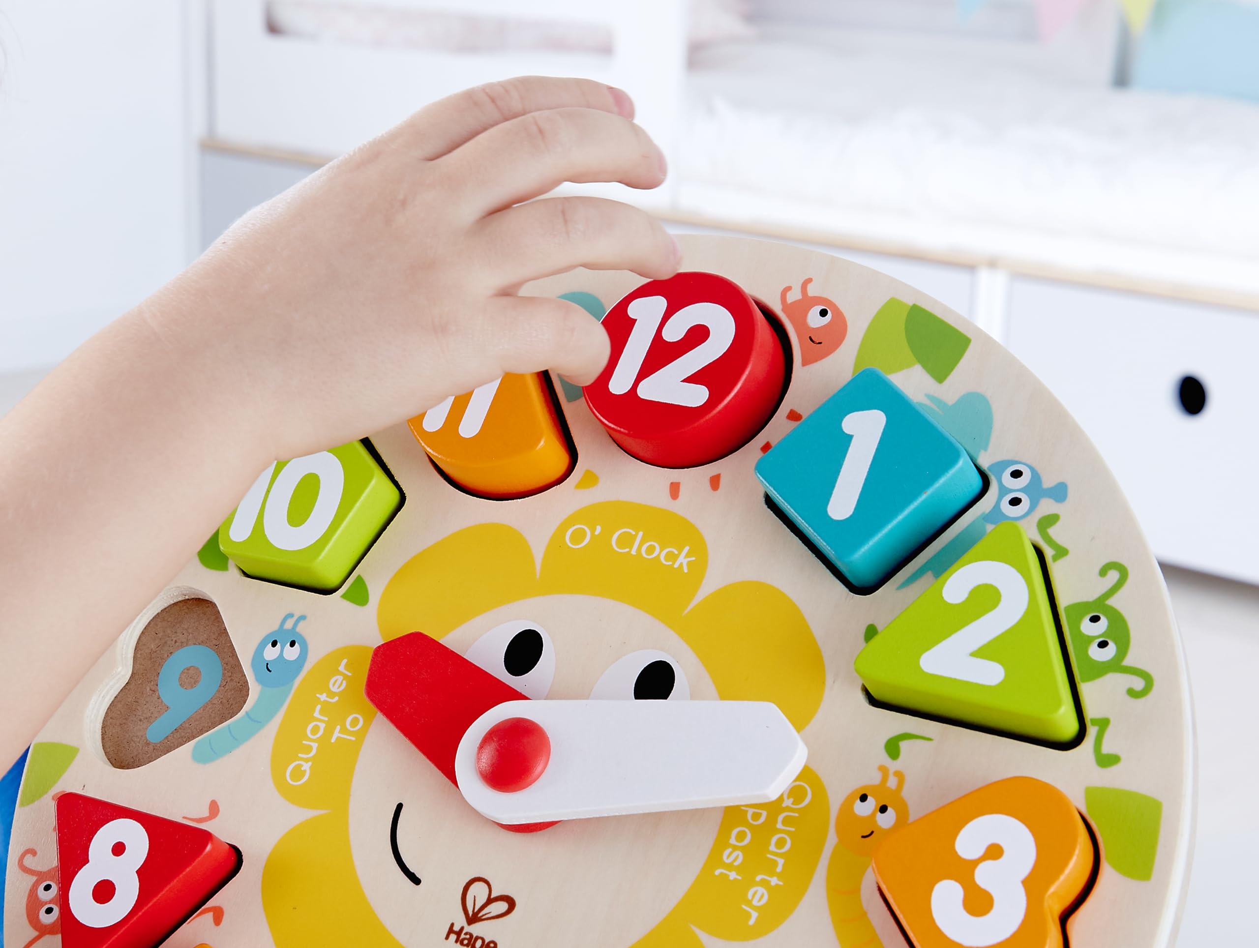 Hape Puzzle Orologio Incastro in legno educativo dai 3 anni
