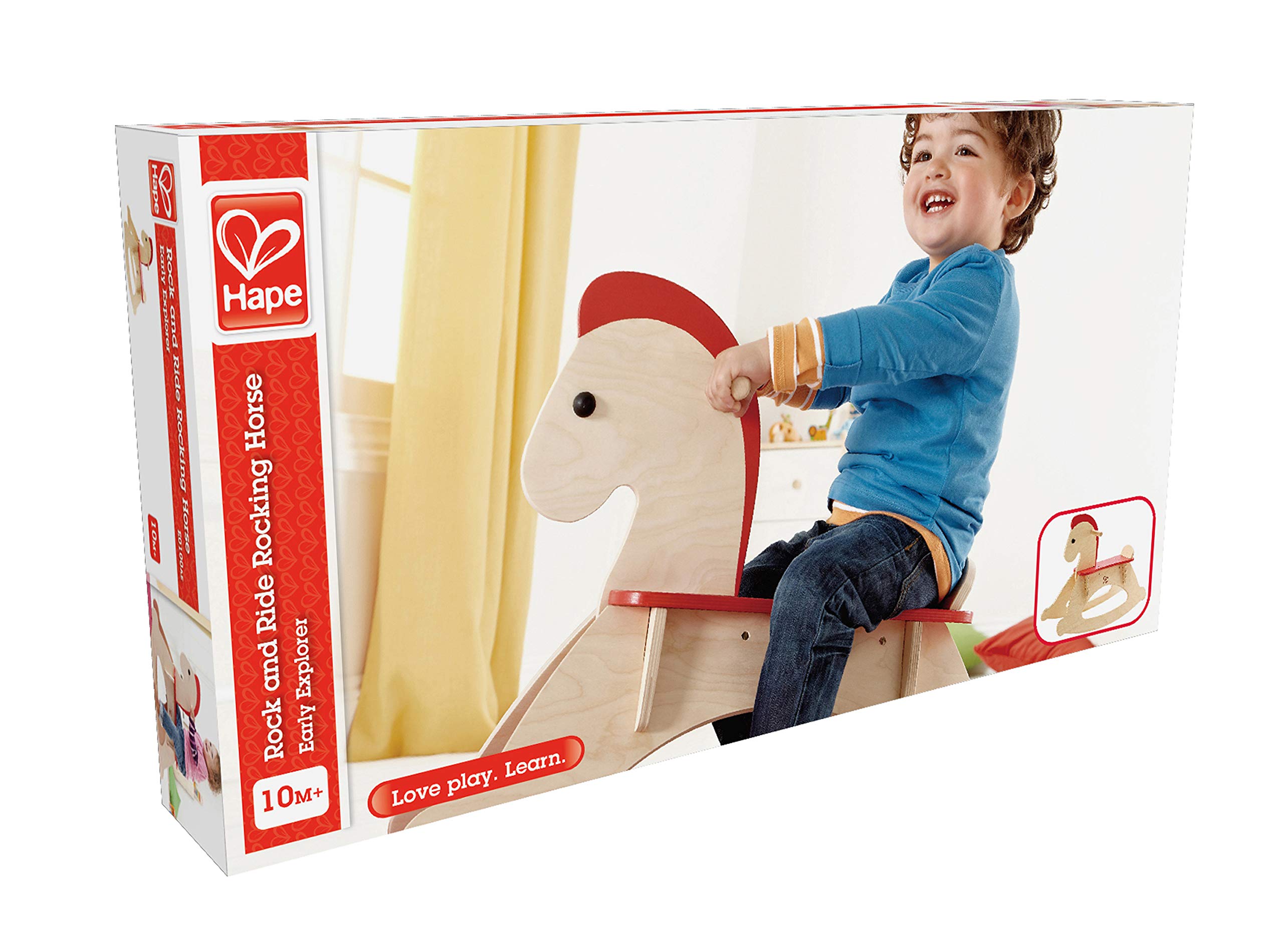 HAPE Spingi e cammina E0100 cavallino a dondolo in legno