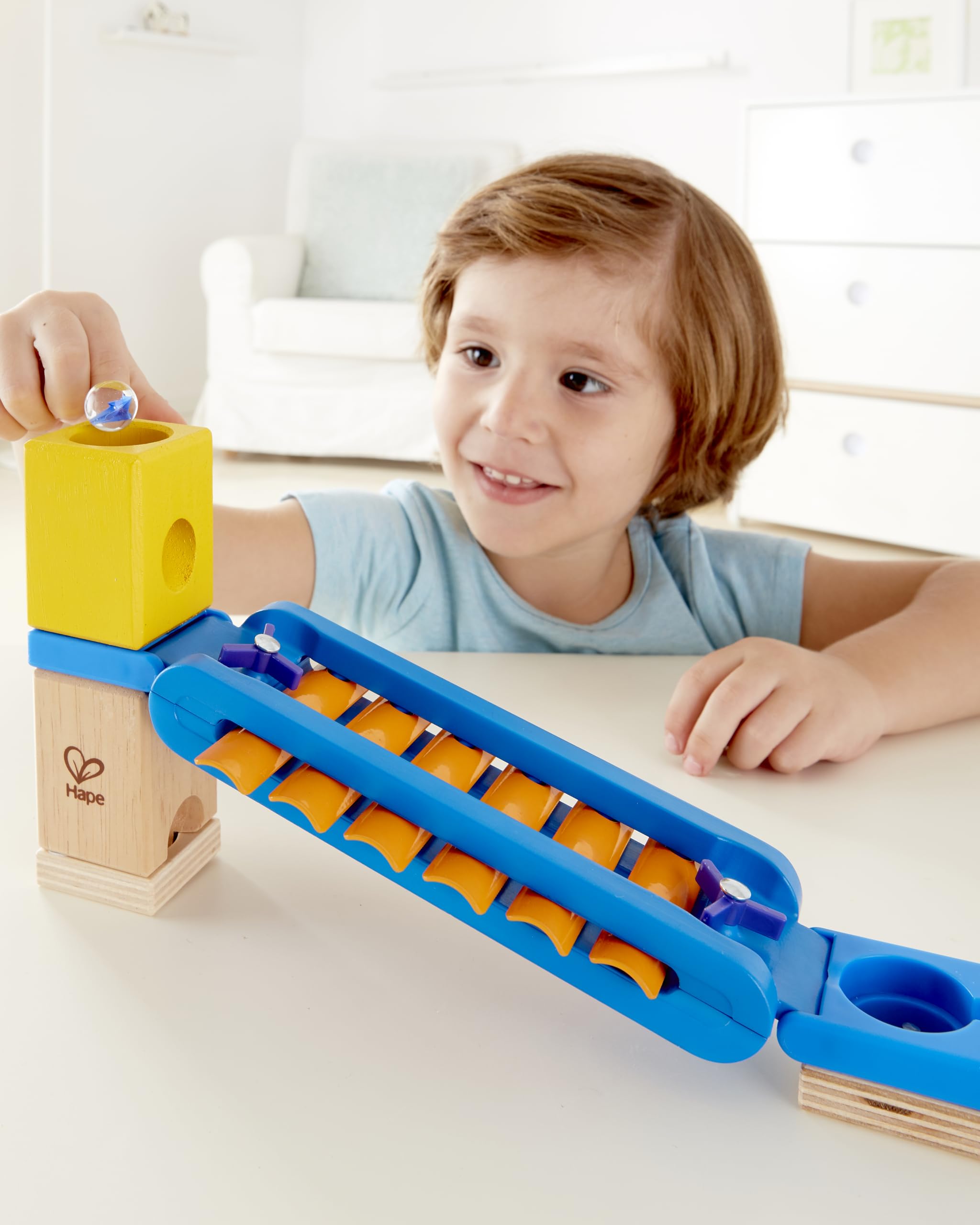 Hape Quadrilla Scivolo Sonoro binario xilofono per biglie 13 pezzi