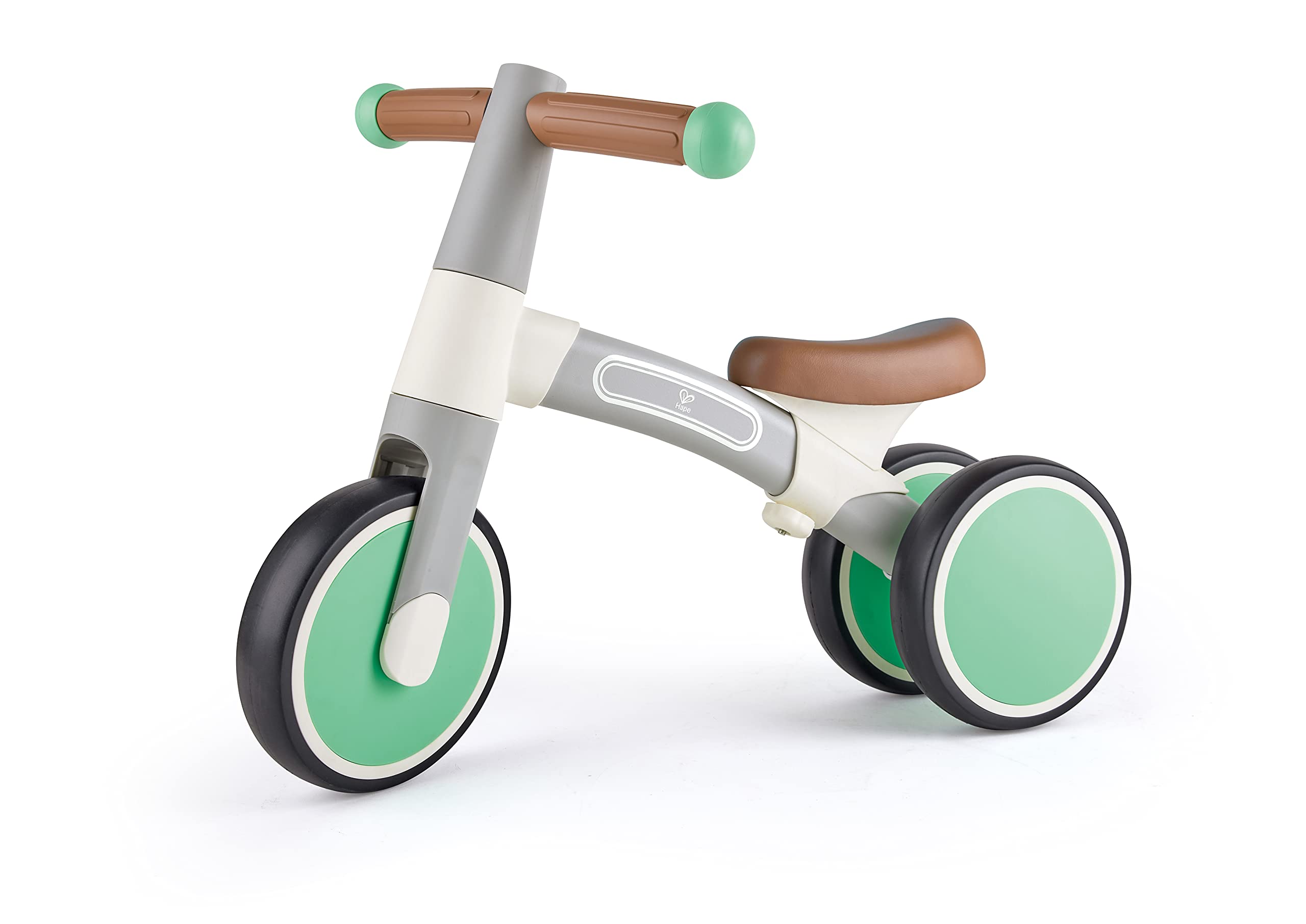 Hape Primi passi e bici triciclo verde senza pedali 3 ruote leggero