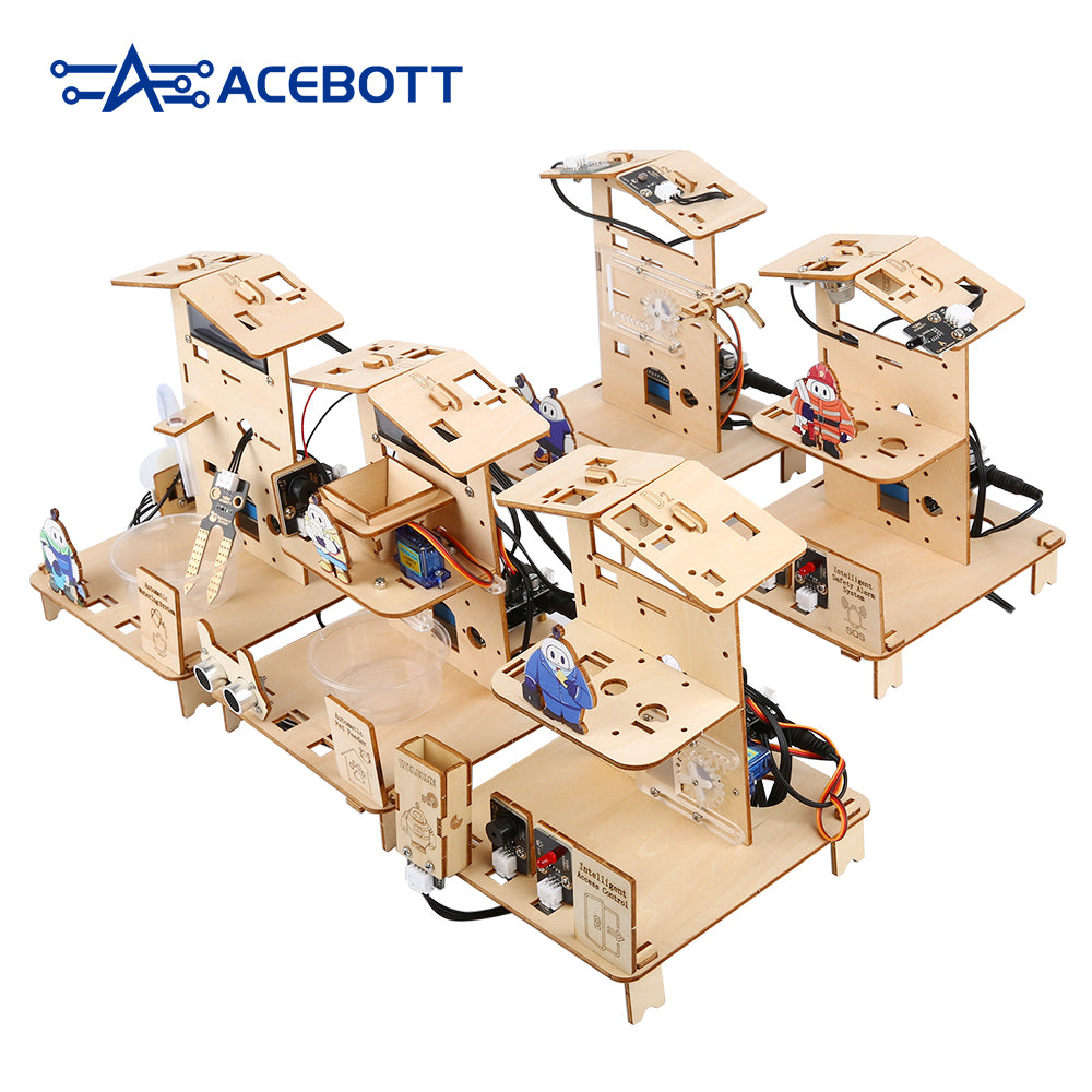 ACEBOTT Education Solution Series QE024 Kit smart home STEM ESP32 per 8-16 anni