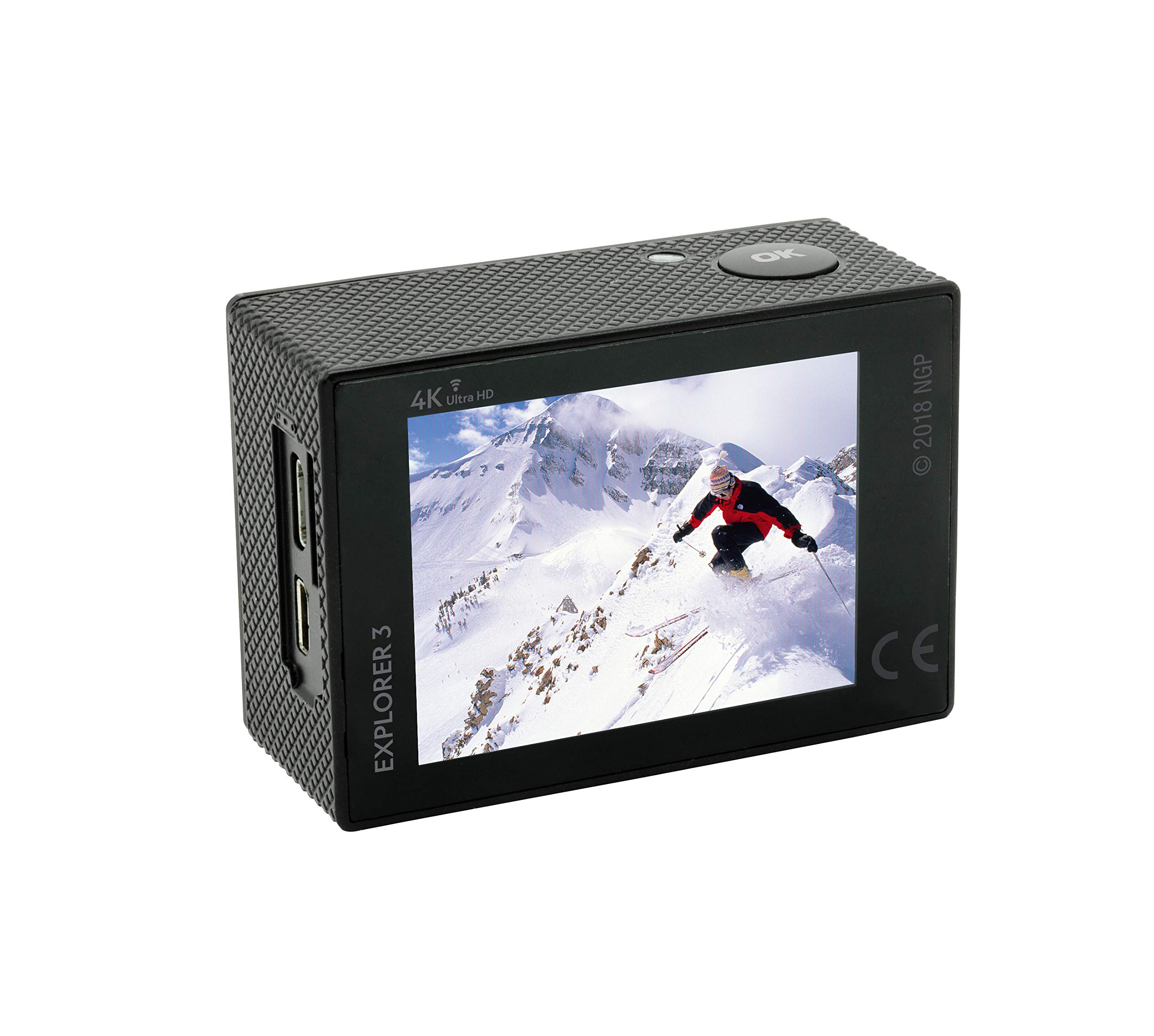 National Geographic Explorer 3 action cam 4K 2 batterie impermeabile