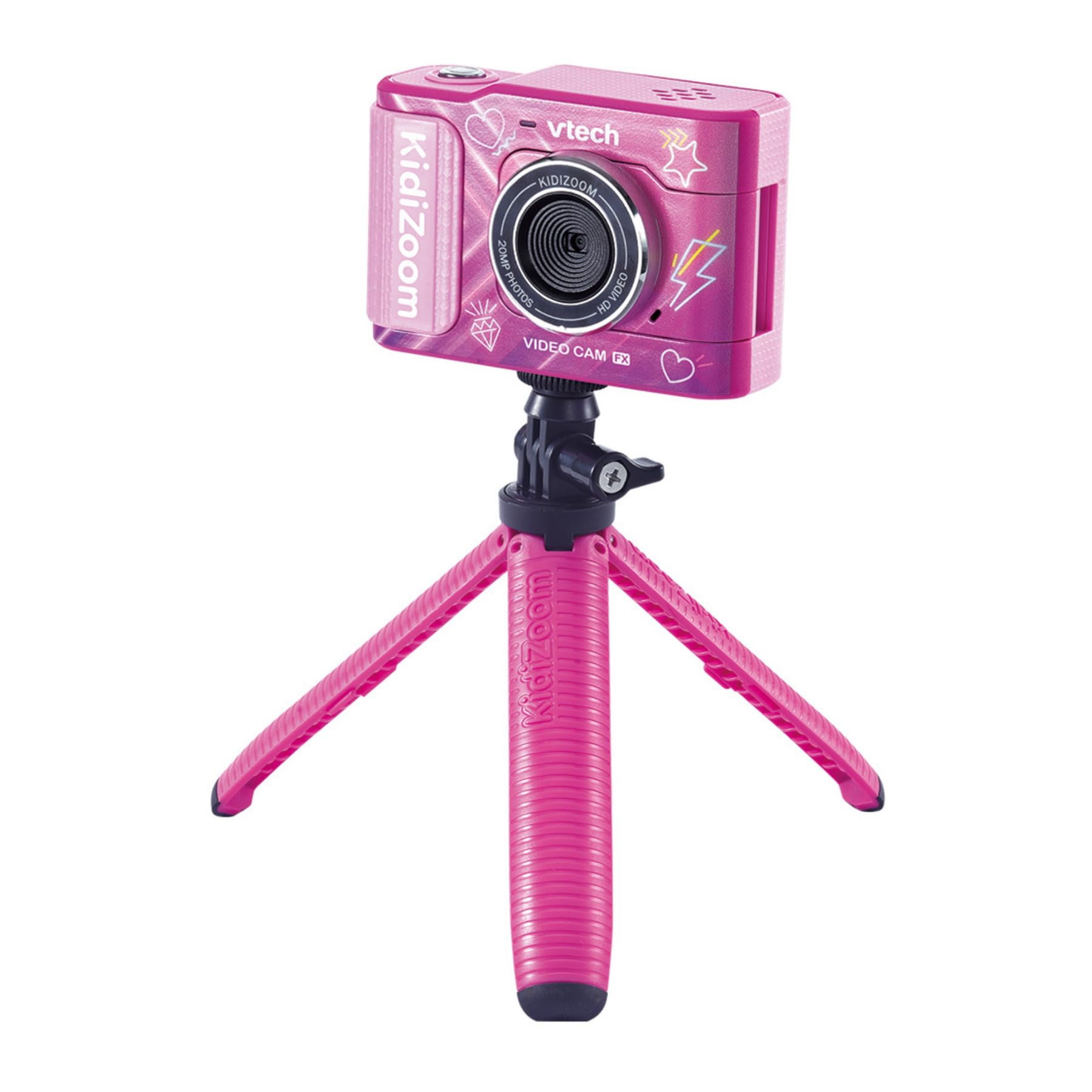 VTech Giocattoli 6 anni e + KidiZoom Video Cam FX videocamera rosa ricaricabile