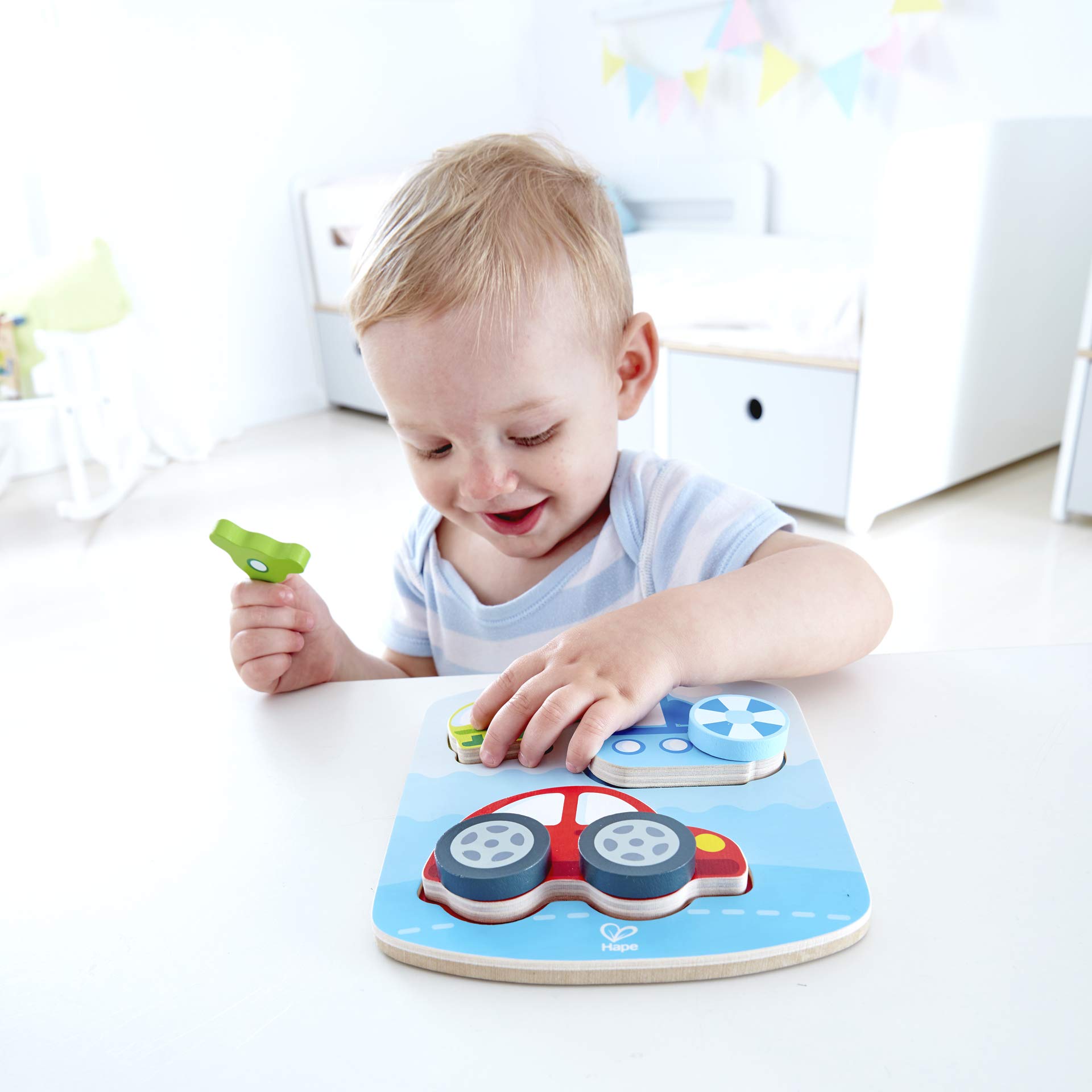 Hape Puzzle E1607 puzzle in legno a incastro colorato