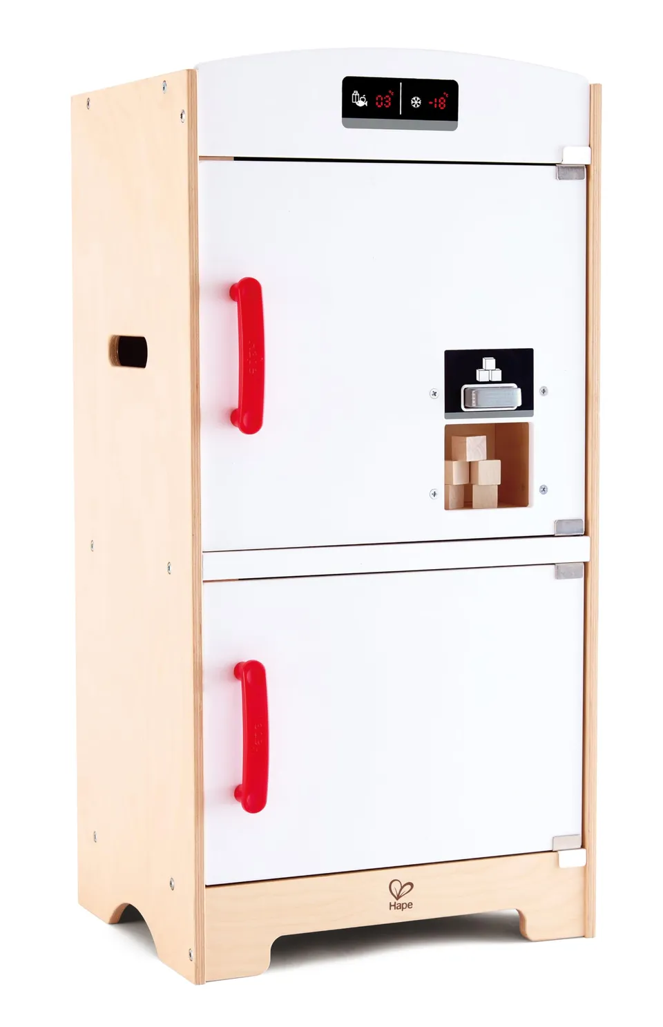 Hape Cucina e accessori E3153 frigorifero giocattolo bianco in legno