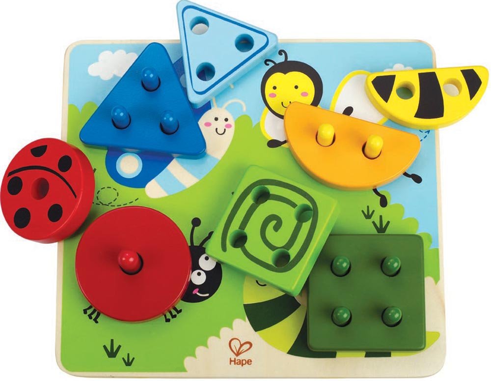 Hape Giocattoli per le abilità motorie E0425 Forme Impilabili gioco in legno
