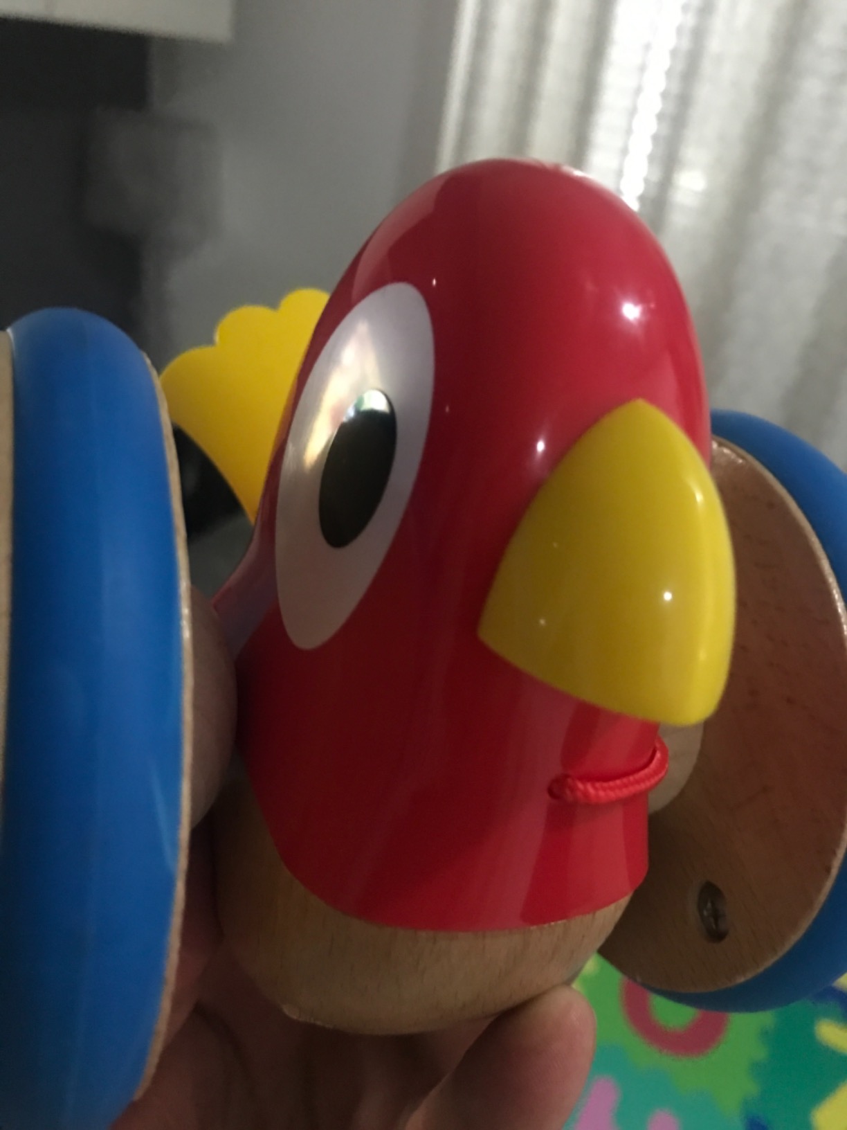 Hape Spingi e cammina Uccellino Trainabile E0360 gioco in legno dai 12 mesi