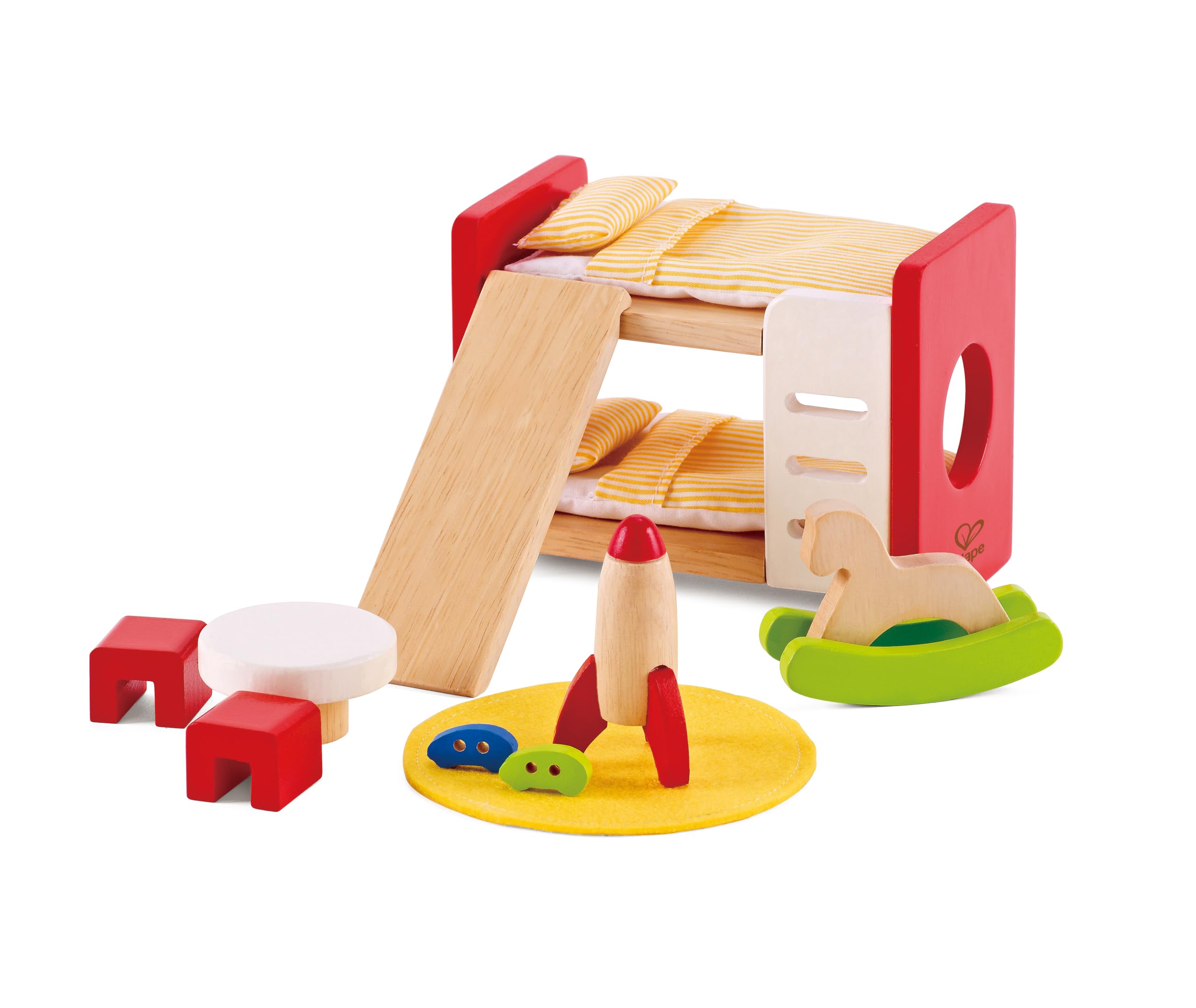 Hape Mobili Cameretta dei bambini per casa delle bambole moderna in legno