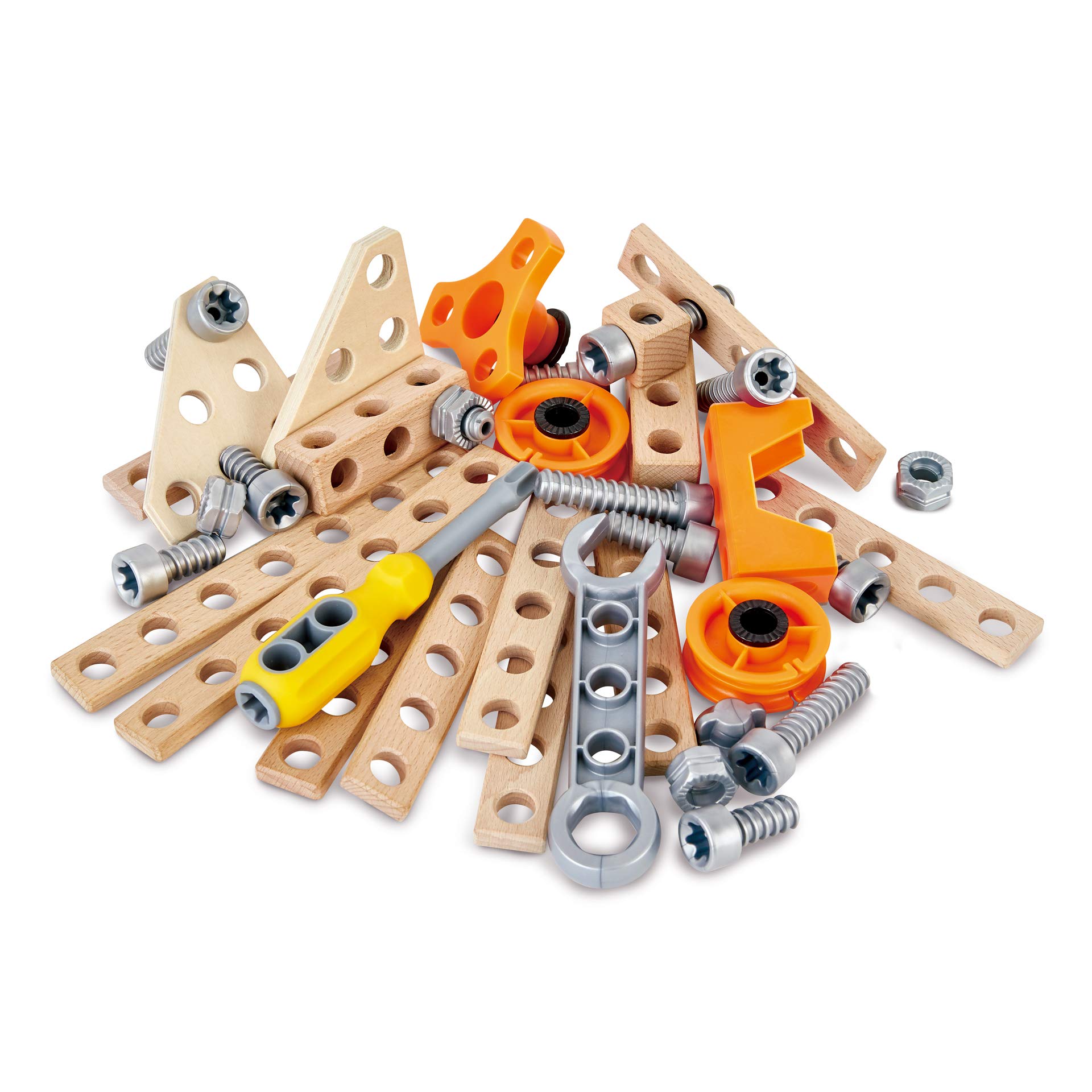Hape Junior Inventor Starter Kit costruzioni 42 pezzi in legno